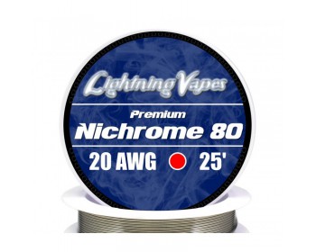 Bobina Nichrome 80 7,5 Metros 34/36 AWG - Lightning Vapes
