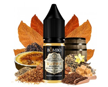 Supra Reserve 10ml - Platinum Tobaccos Nic Salts by Bombo Supra Reserve 10ml - Platinum Tobaccos Nic Salts by Bombo