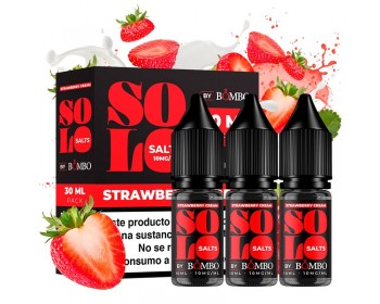 Strawberry Cream 3x10ml - Solo Salts by Bombo