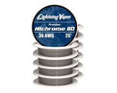 Bobina Nichrome 80 7,5 Metros 34/36 AWG - Lightning Vapes